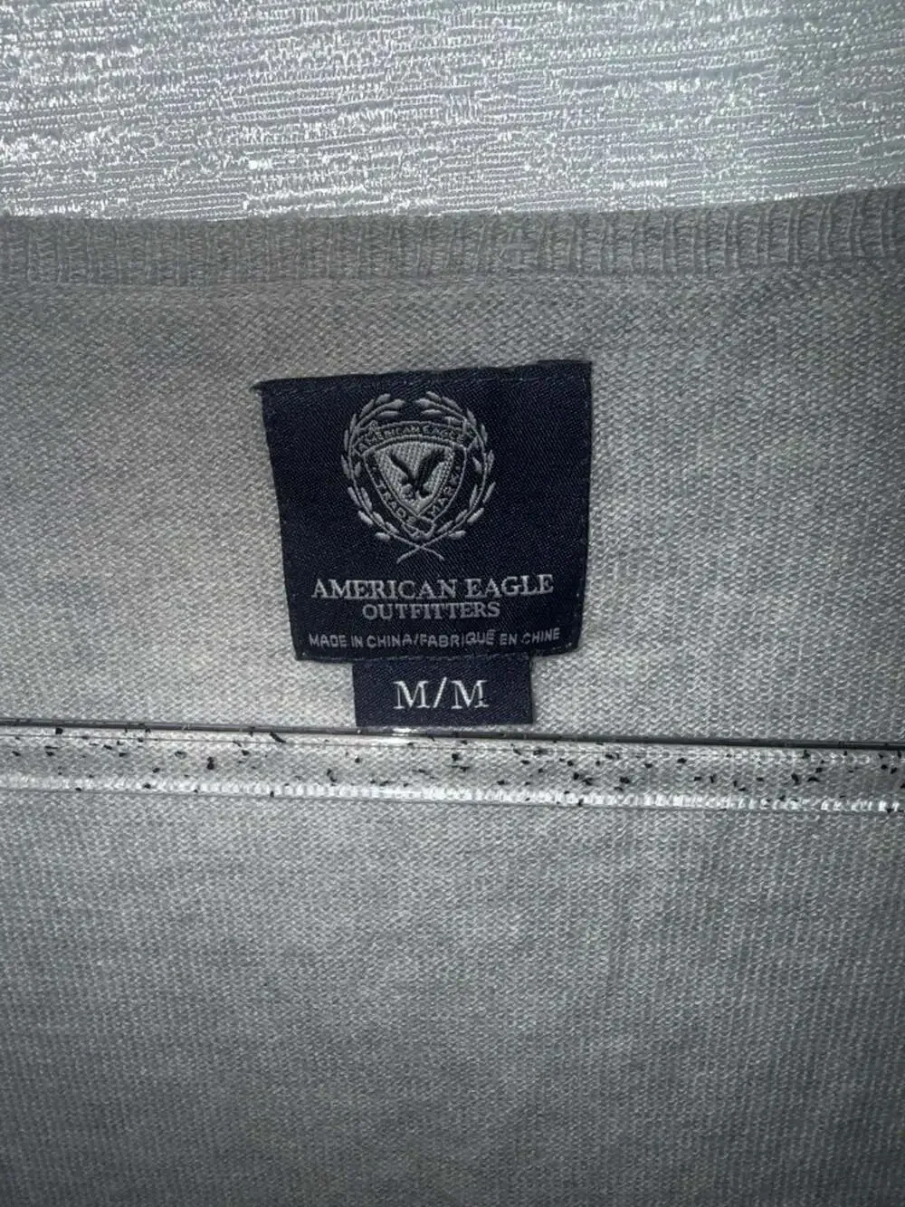 American Eagle Outfitters Gray Open Front Ruffled Hem Cardigan